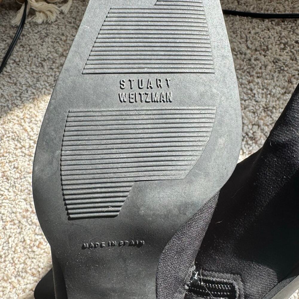 Stuart Weizman | Black Block Heel Slip On Women's… - image 6